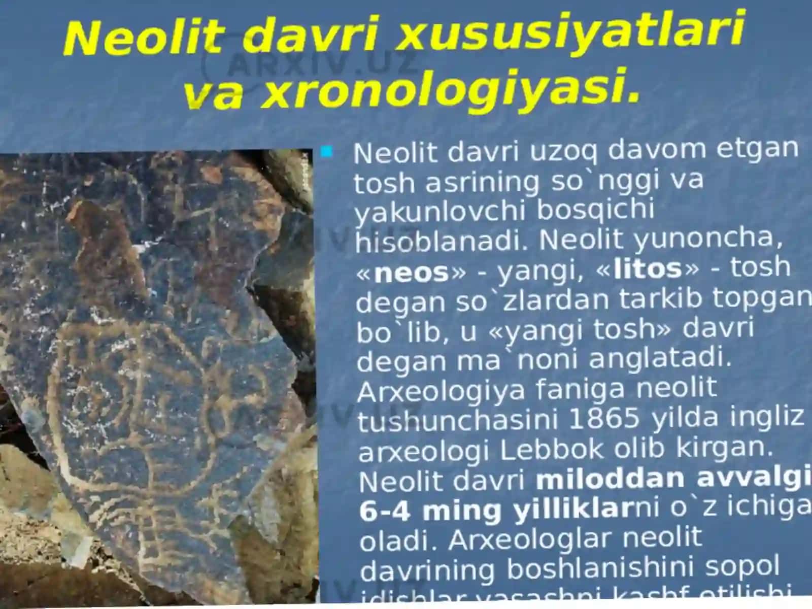 Tosh davrida memorchilikning paydo bo'lishi 2