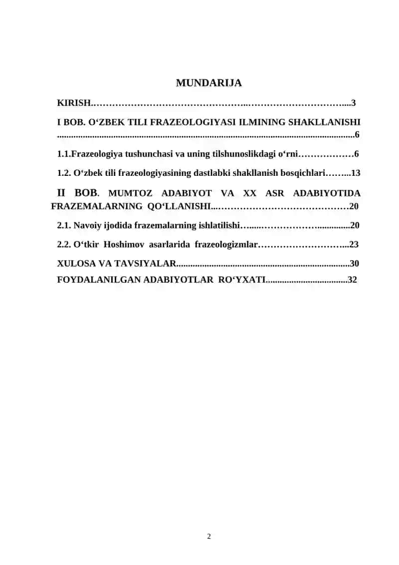 O‘zbek tili frazeologiyasi ilmining shakllanishi va takomillashuvi 2