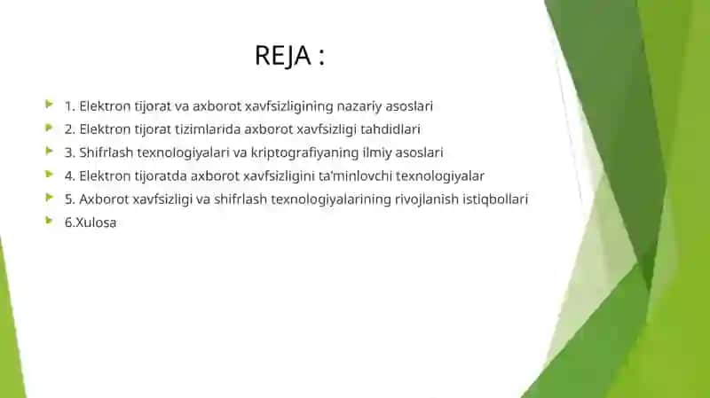 Axborot xavfsizligi va shifrlash texnologiyalarining elektron tijoratdagi roli 2