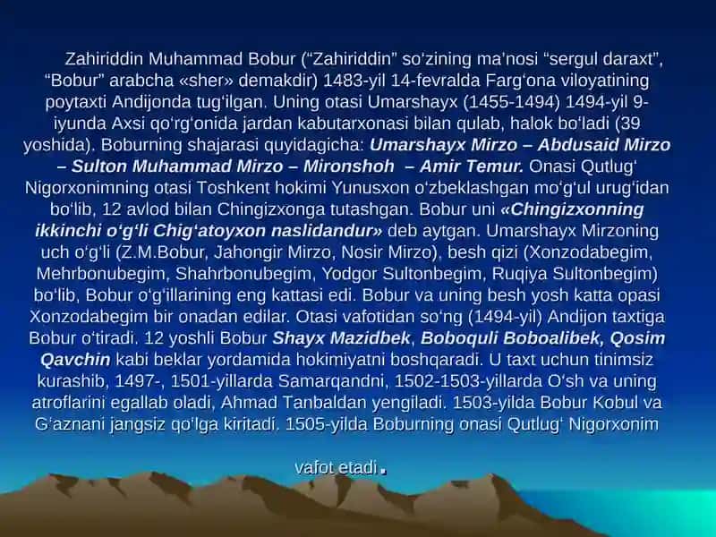 Zаhiriddin Muhаmmаd Bоbur 2
