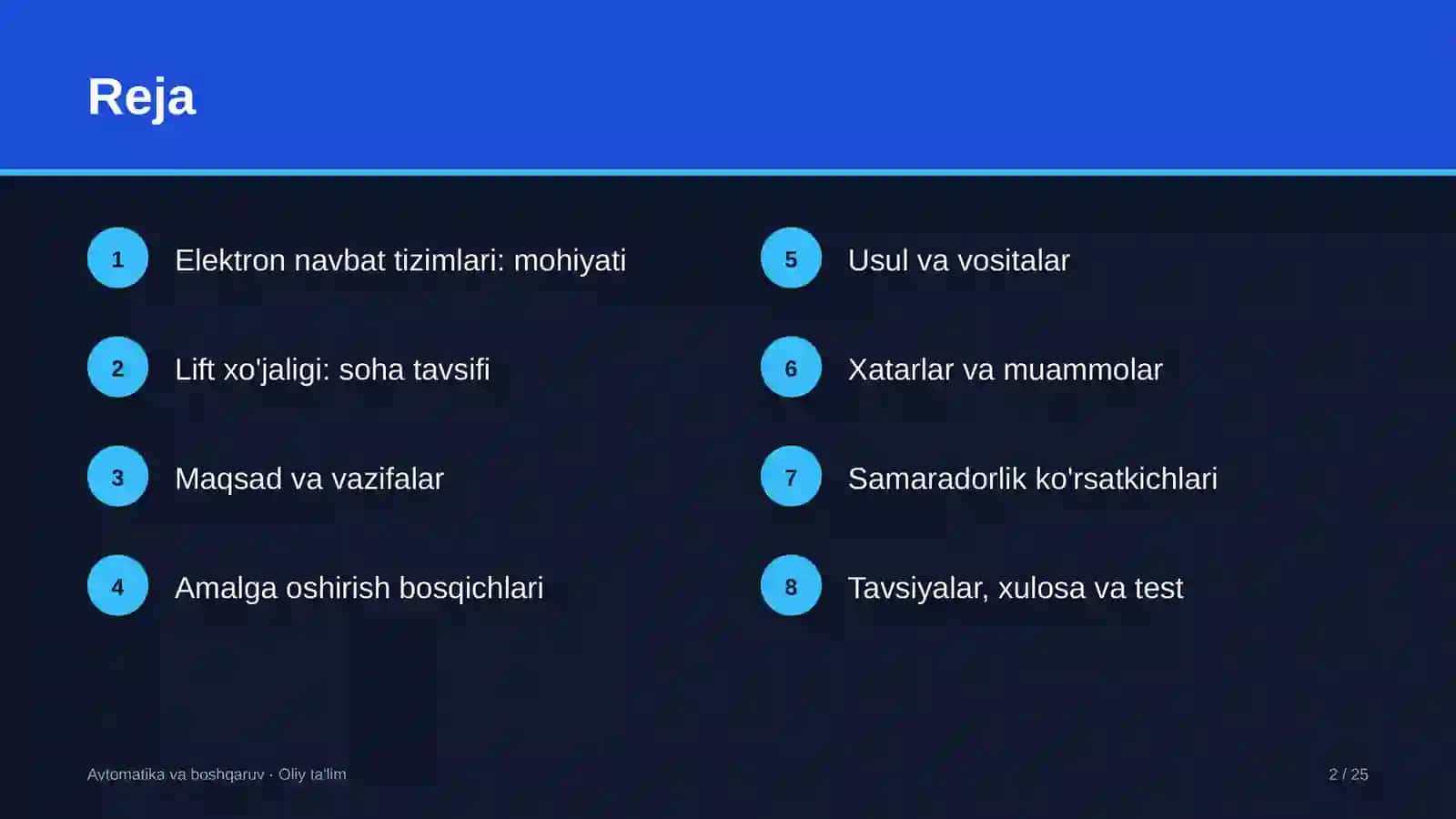 Lift xo'jaligida elektron navbat tizimlarini joriy etish 2