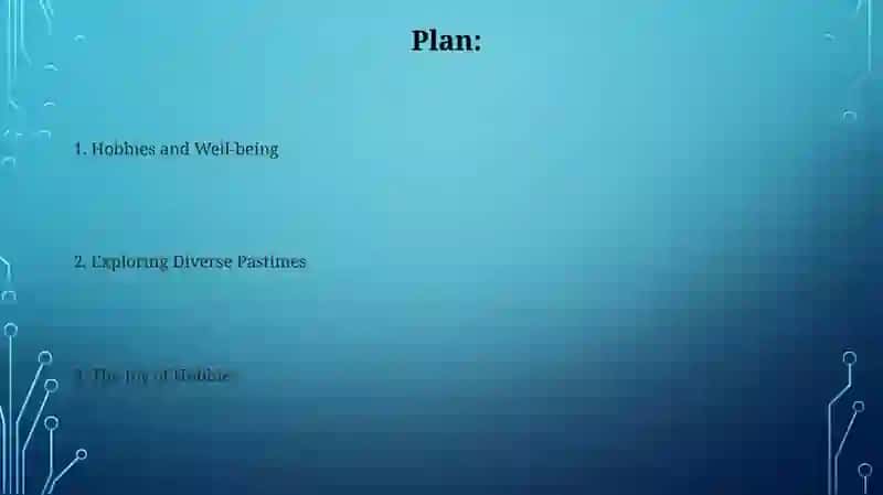 Hobbies and Well-being 2