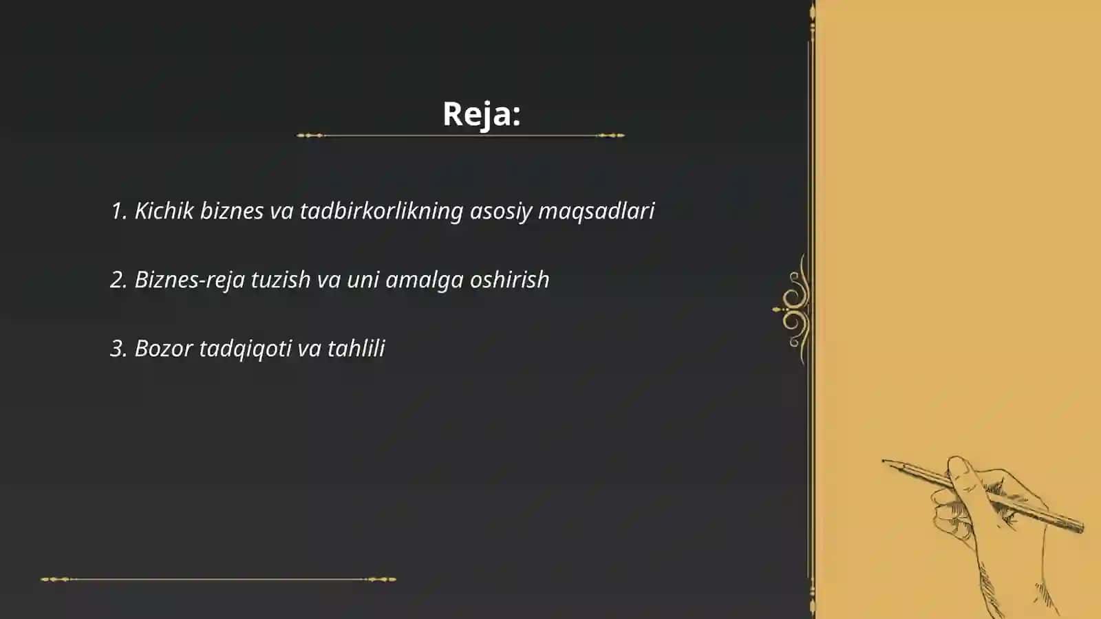 Kichik biznes va tadbirkorlik faolyatini boshqarishning maqsadi va vazofalari 2
