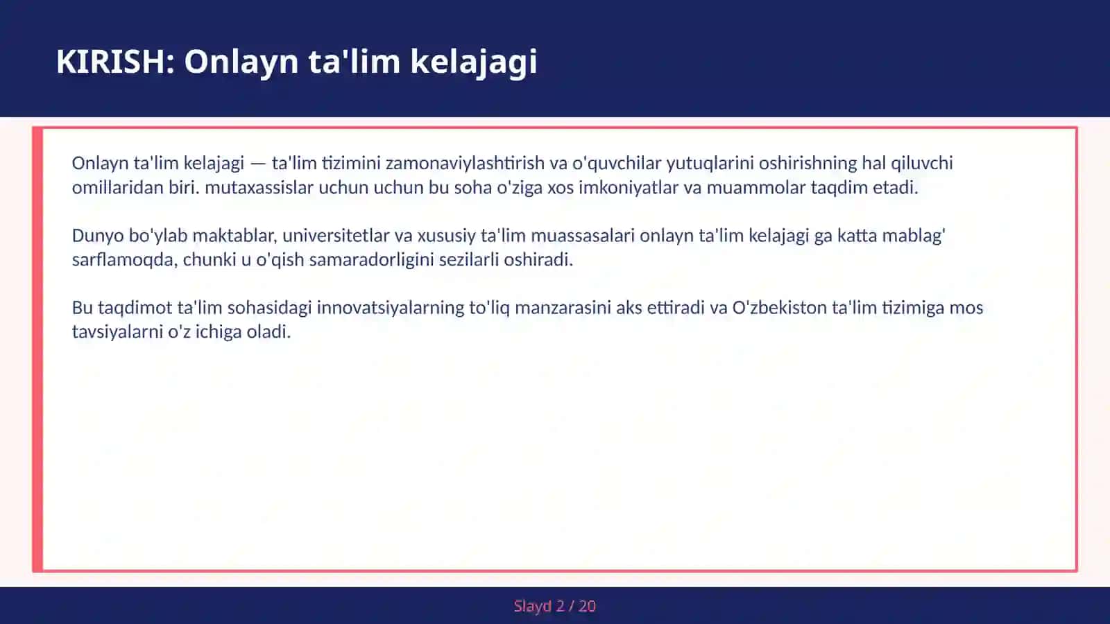 Onlayn ta'lim kelajagi 2