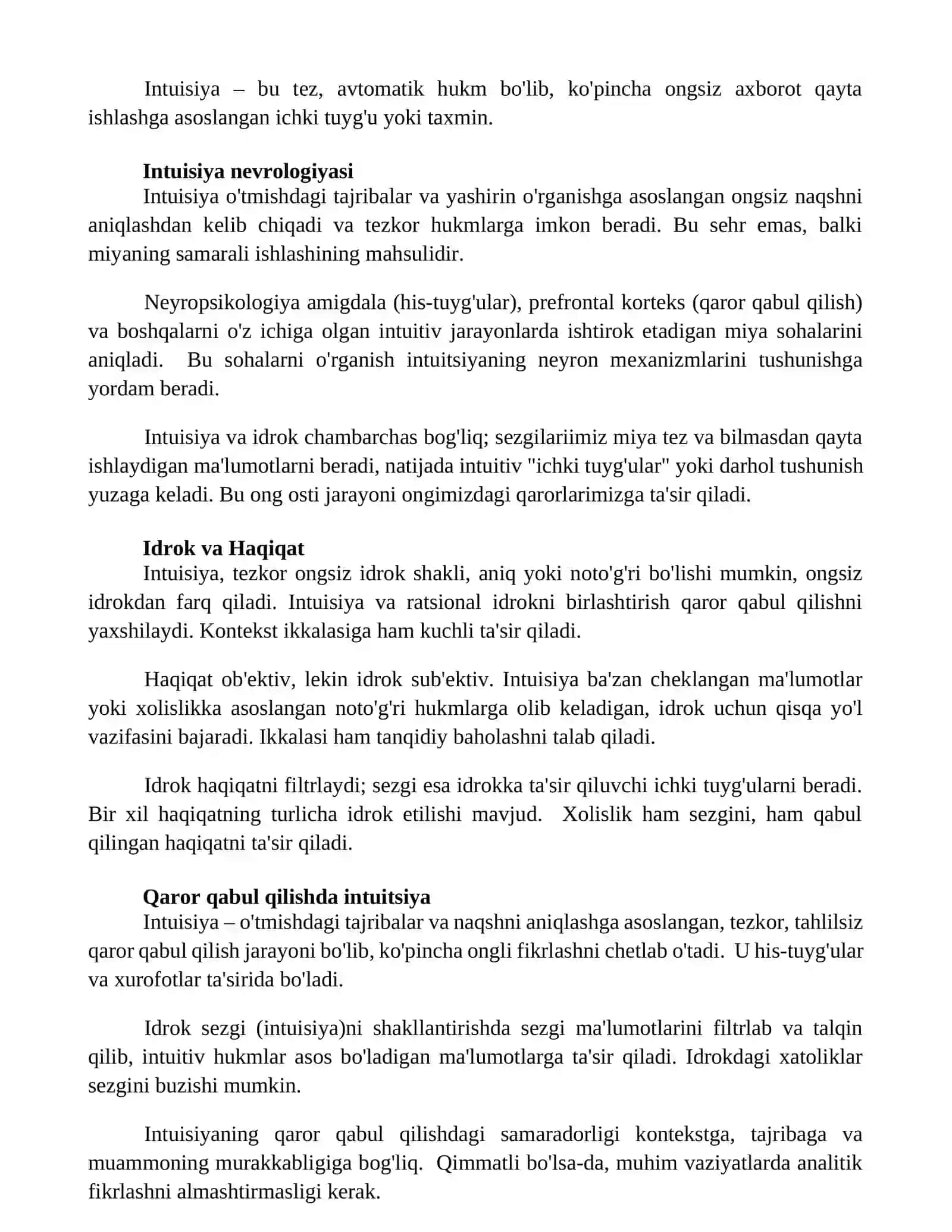 Sezgi va idrok 2
