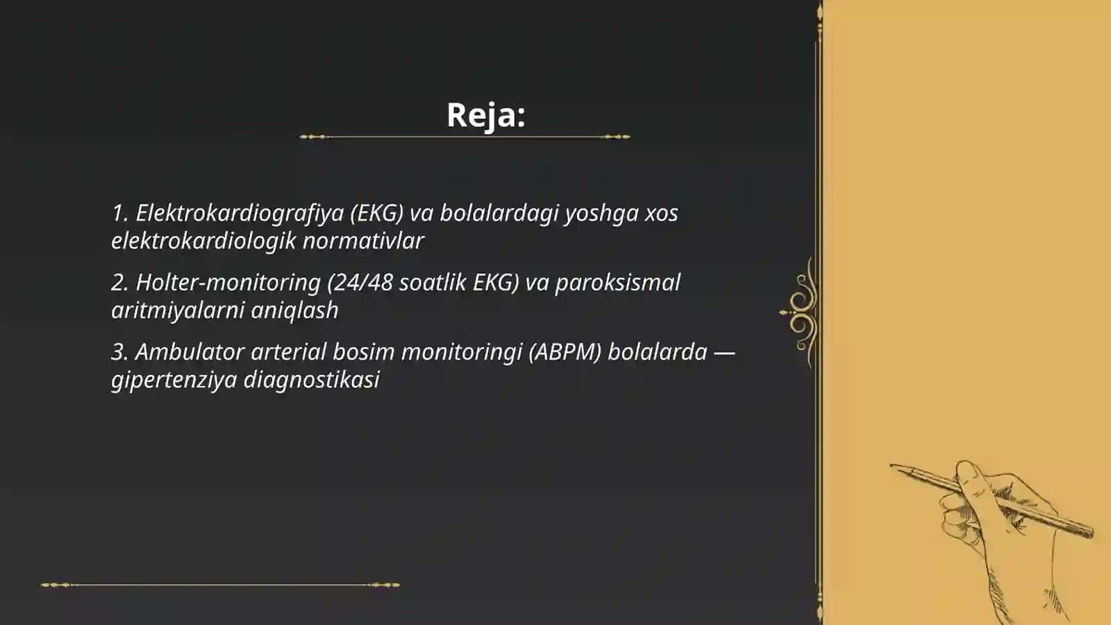 Bolalarda yurak-qon tomir tizimini o`rganishning funktsional va instrumental usullari 2
