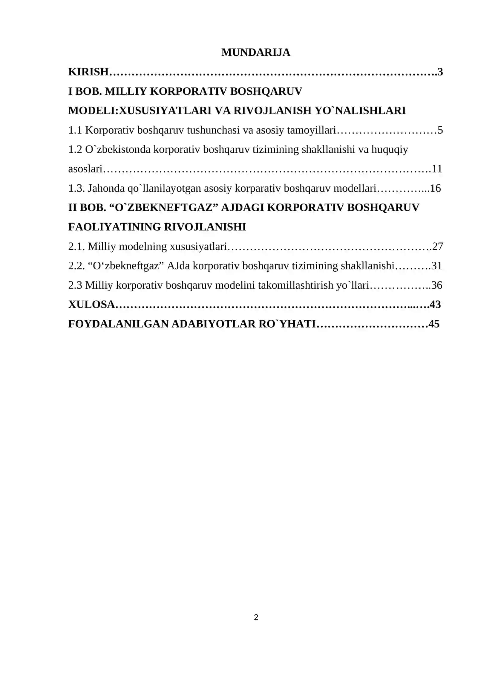 KORPORATIV BOSHQARUVNING MILLIY MODELI 2