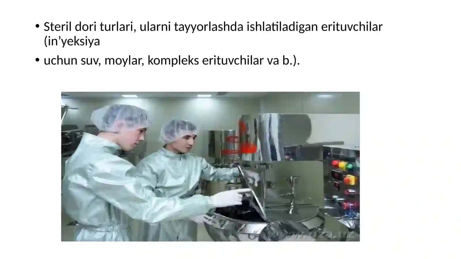 Steril doriturlari va ularni ishlatish 2
