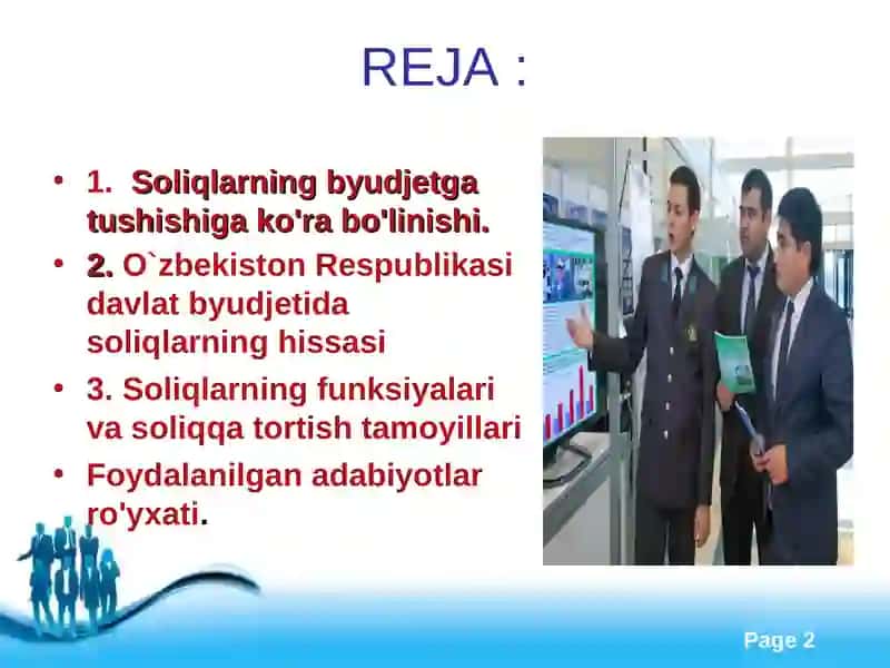 Soliqlarning davlat byudjetidaromadlaridagi o`rni 2