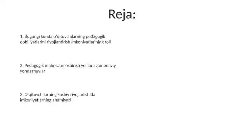 Pedagogik Qobiliyatni Rivojlantirish 2