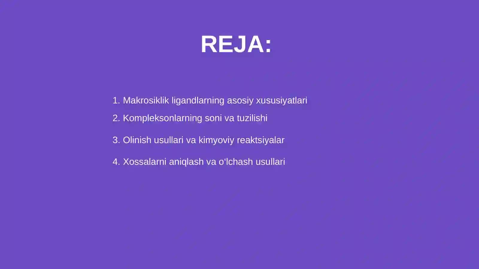 Makrosiklik ligandlar va kompleksonlar 2