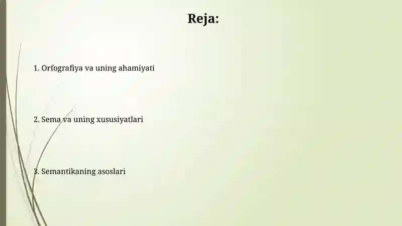 Sema, semema orfoepiya 2