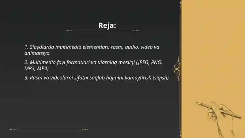 Slaydlarda Multimedia Elementlari 2