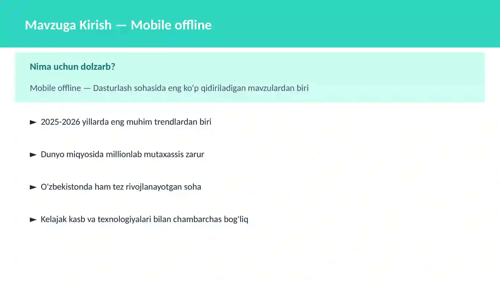 Mobile offline 2