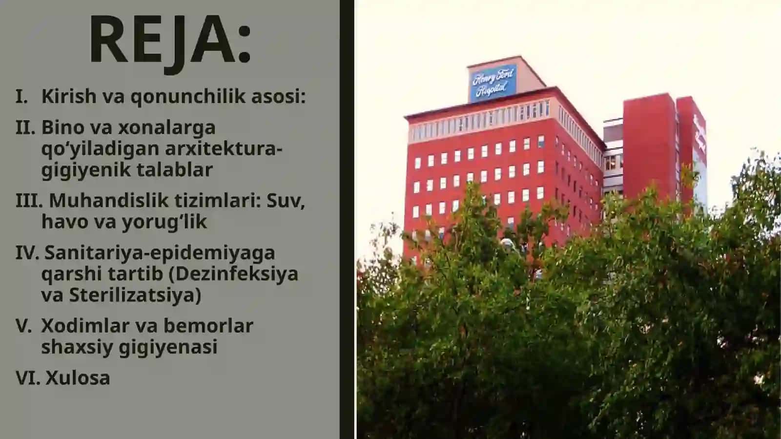 TIBBIYOT MUASSASALARIGA QO`YILADIGAN GIGIENIK TALABLAR 2