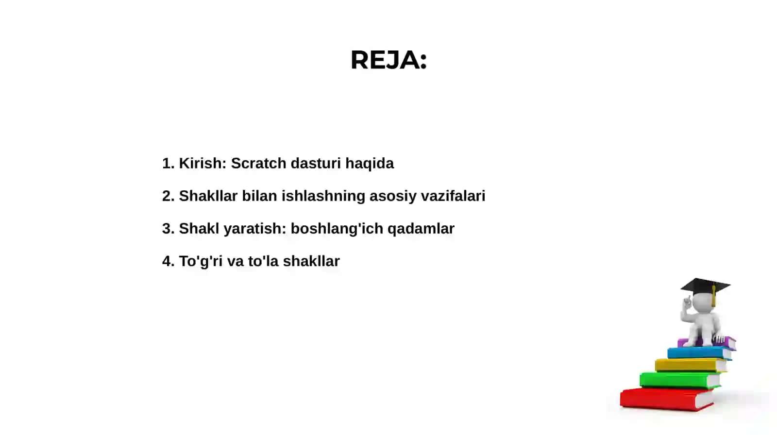 Scratch dasturida shakllar bilan ishlash 2