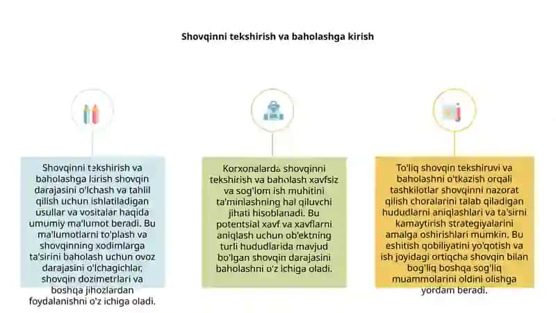 Shovqinni tekshirish va baholash 2