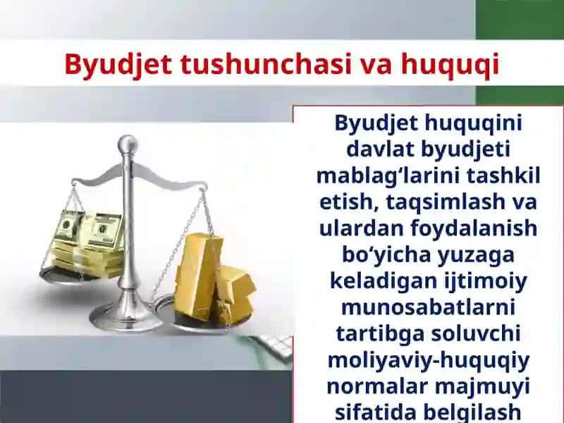 Byudjet huquqi va Predmeti 2