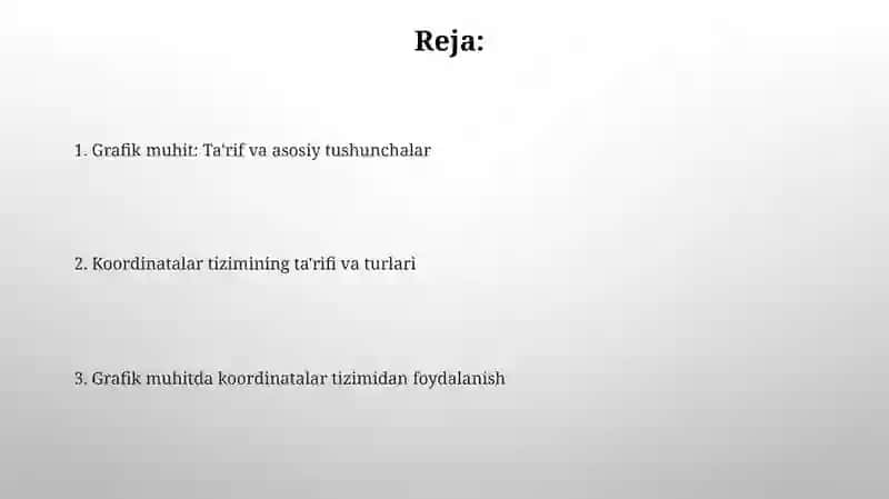 Grafik muhitga kirish 2