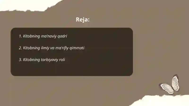 Kitobning ma'naviy qadri 2