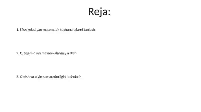 Matematik bilim berishda didaktik óyinlar tayyorlash 2