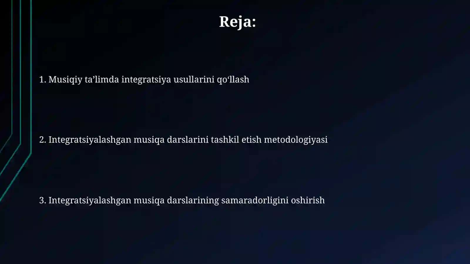 Musiqa mashg‘ulotlarida integrallashgan mashg‘ulotlarni tashkil etish metodikasi 2