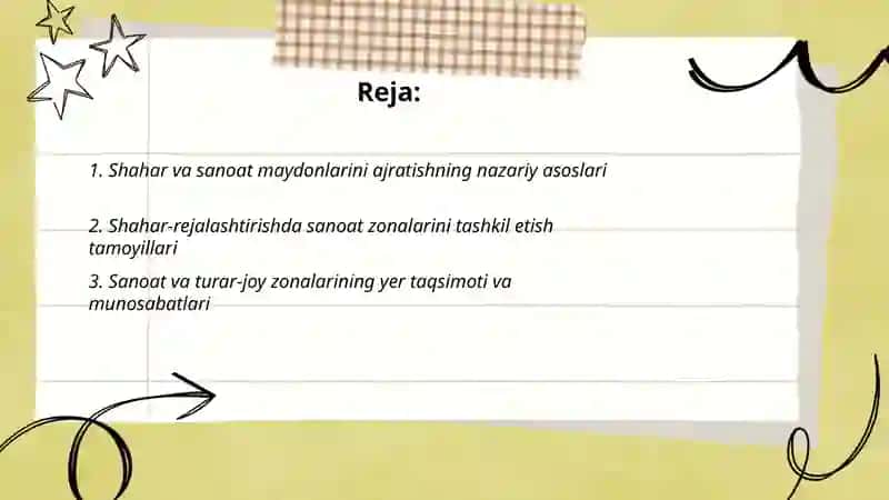 Shahar va sanoat maydonlarini ajratish 2