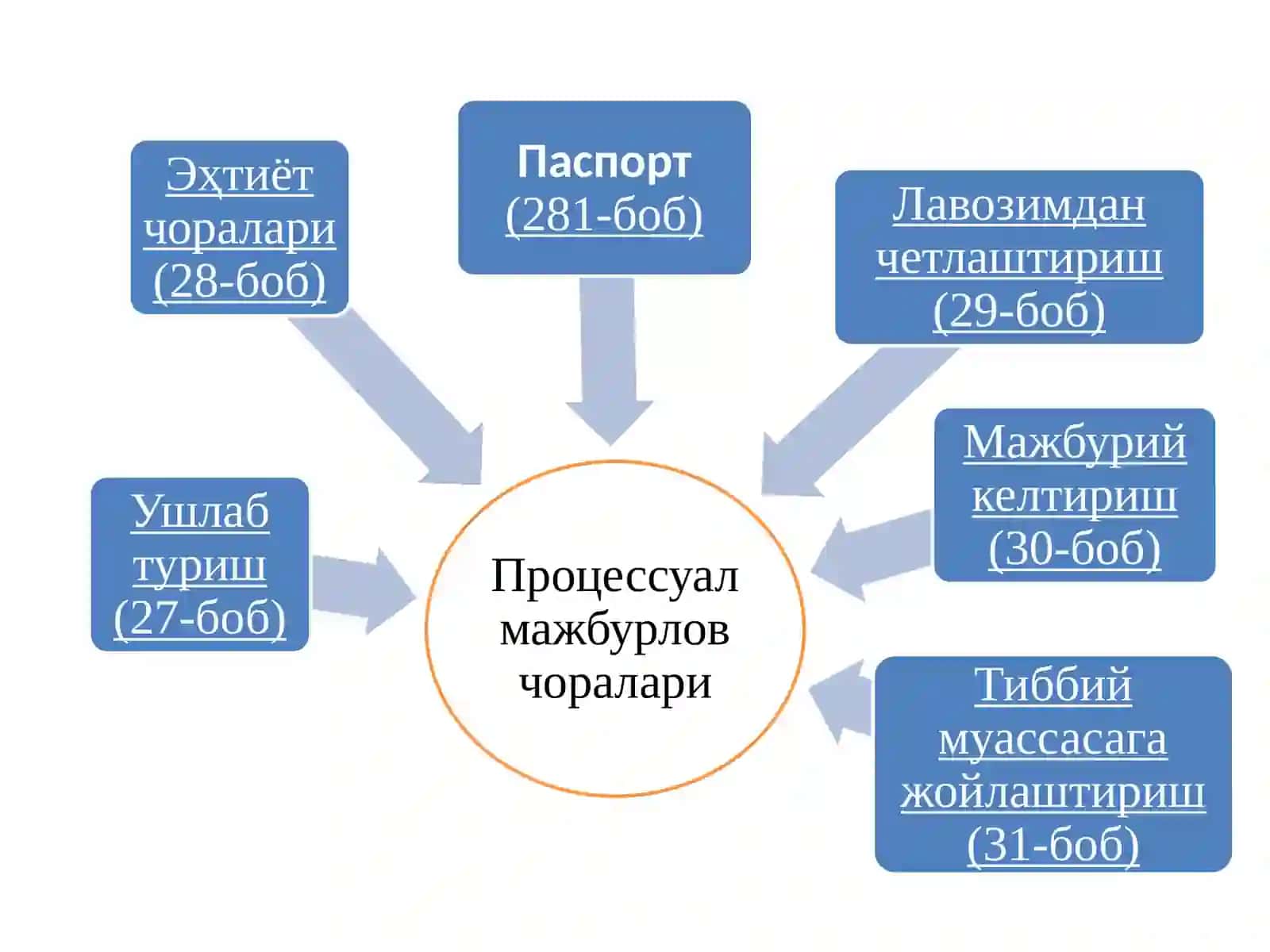 Процессуал мажбурлов чоралари 2