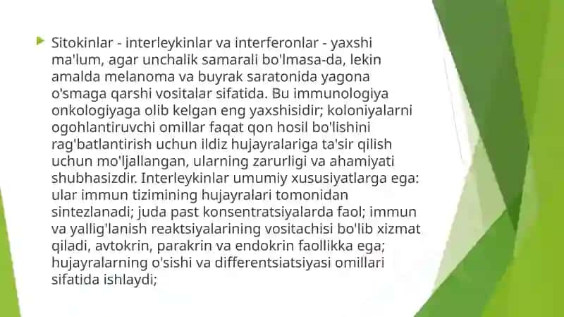 Interferon va sitokinlar 2