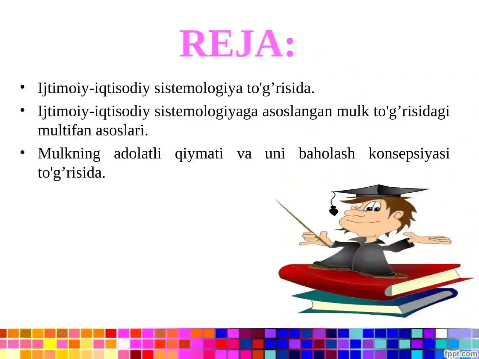 IJTIMOIY-IQTISODIY SISTЕMOLOGIYAGA ASOSLANGAN ZAMONAVIY MULK TO'G’RISIDAGI MULTIFANVA ADOLATLI QIYMAT KONTSEPSIYALARI 2