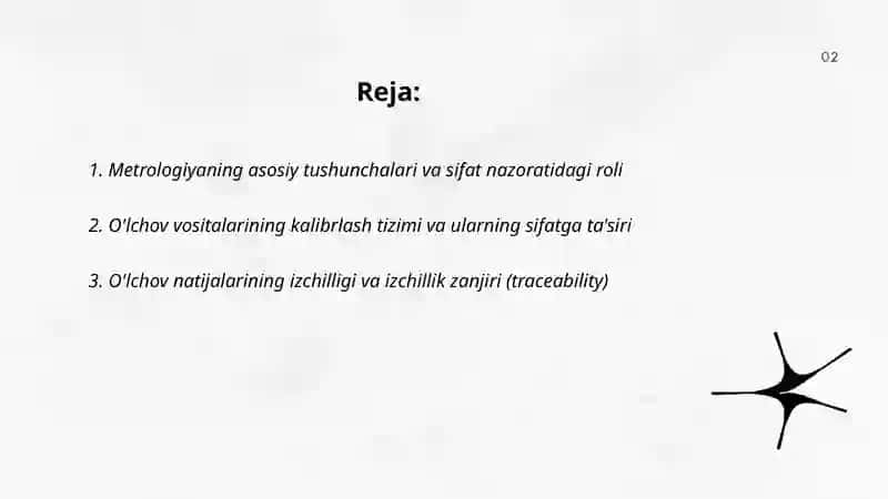 Metrologiya va sifat nazorati 2