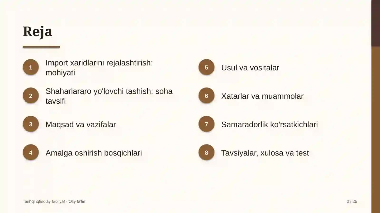 shaharlararo yo'lovchi tashishda import xaridlarini rejalashtirish 5129 2