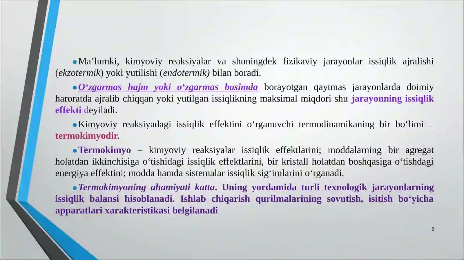 KIMYOVIY TERMODINAMIKA.GESS QONUNIGA DOIR MASALALAR 2