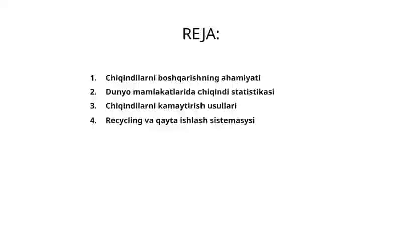 Chiqindilarni boshqarish 2
