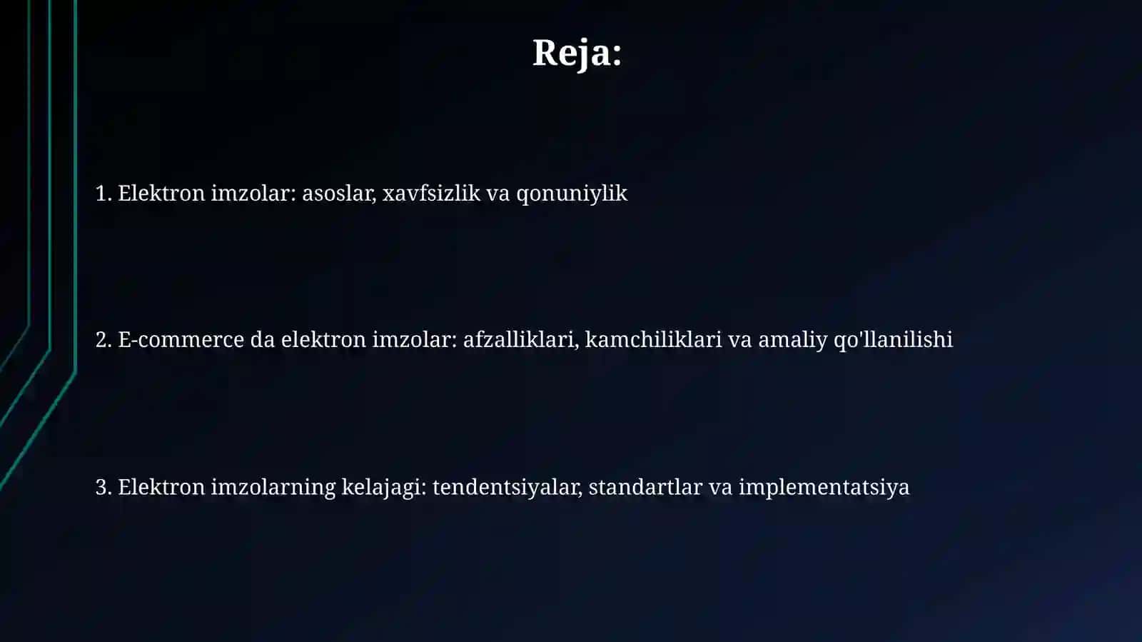 Elektron tijorat elektron imzodan foydalanish 2