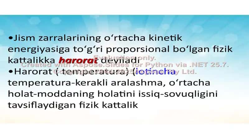 Haroratning inson organizmiga ta'siri 2