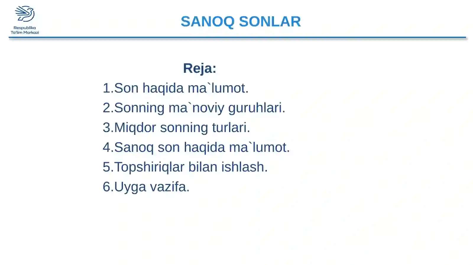 SANOQ SONLAR 2