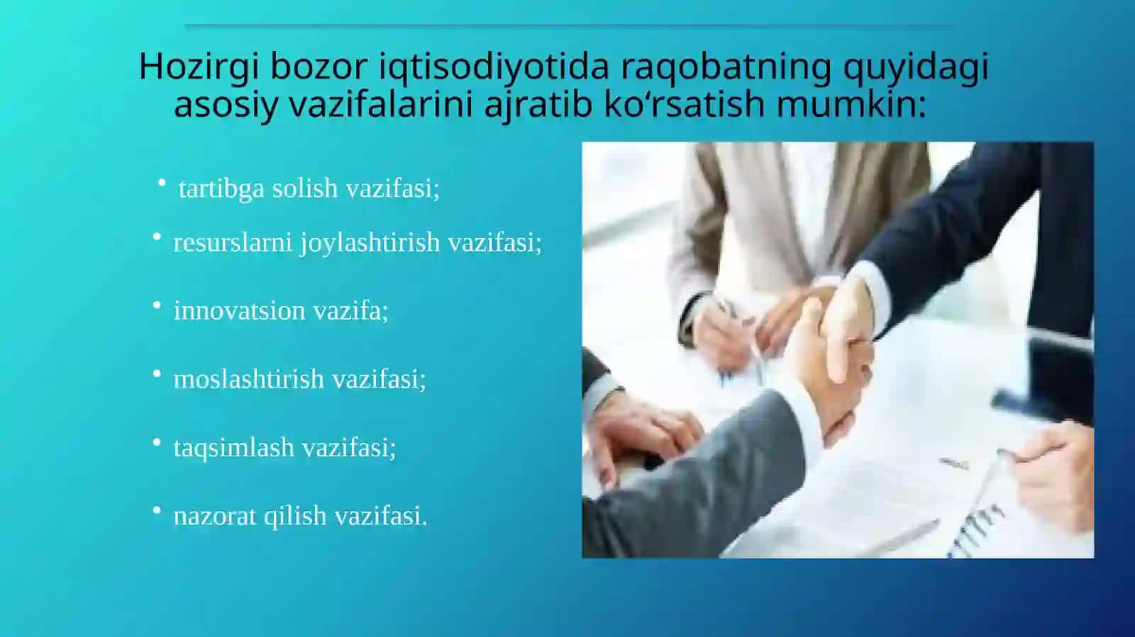 Raqobat va manapoliya 2