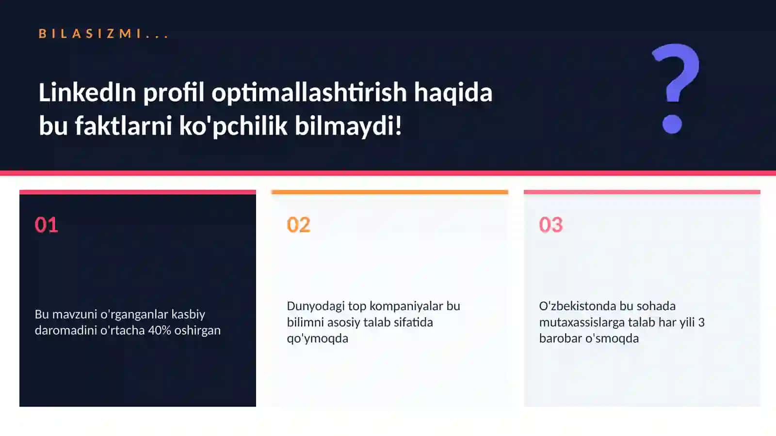 LinkedIn profil optimallashtirish 2