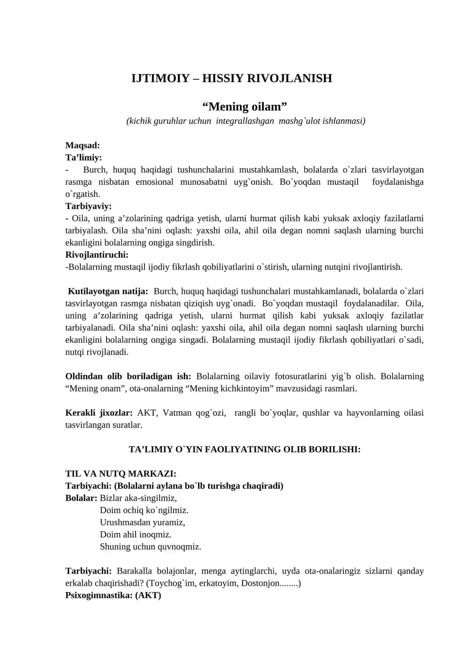 Mening oilam 2
