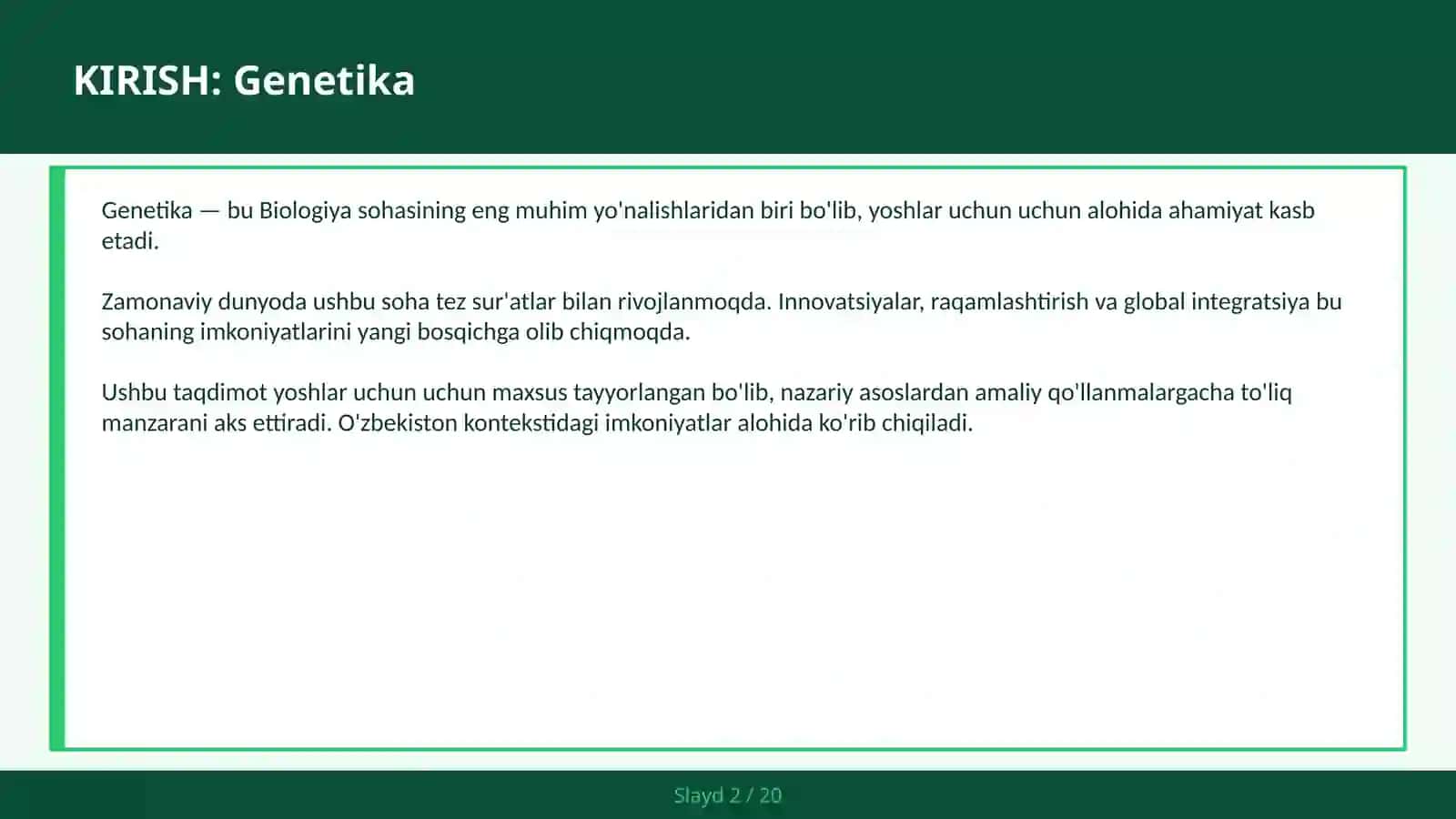 GENETIKA 2