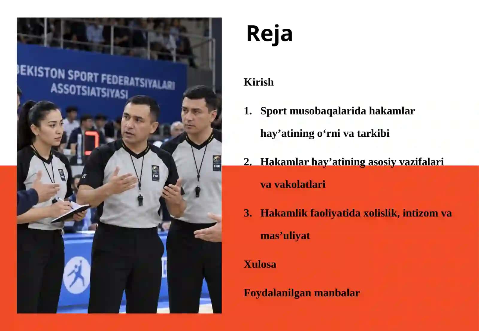 Sport musobaqalarida hakamlar hay’atining vazifalari 2