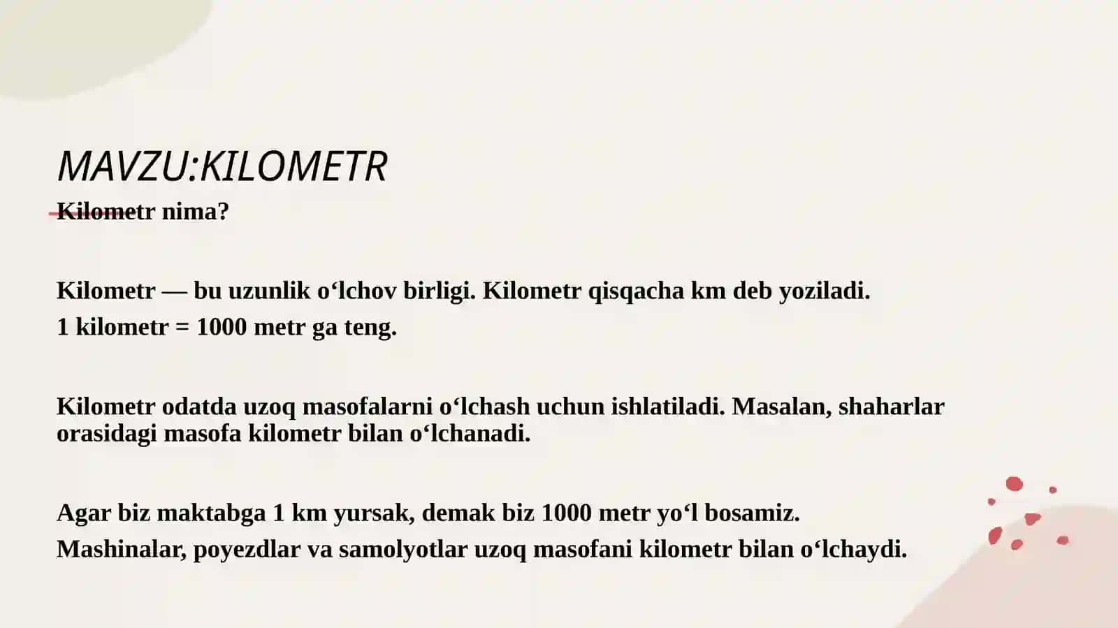 KILOMETR 2