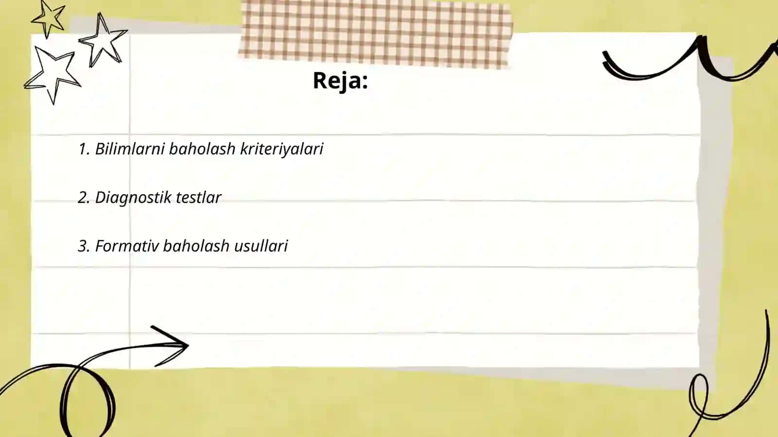Bilimlarni baholash kriteriyalari 2