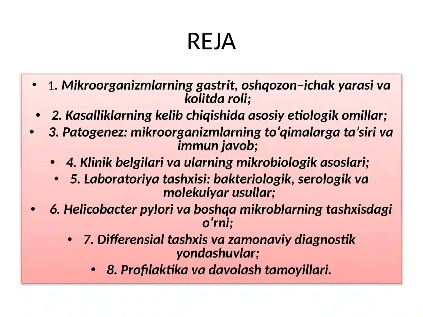 Mikrobiologiya va Immunologiya fanidan Taqdimoti 2