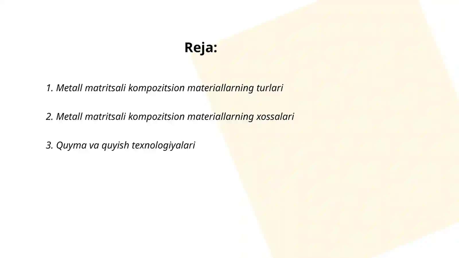Metall matritsali kompozitsion materiallar 2