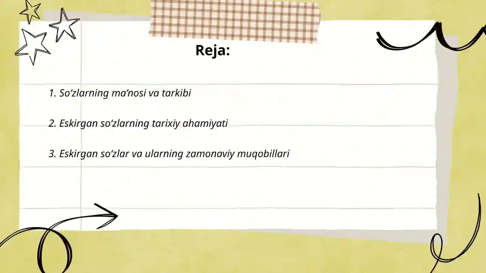 Eskirgan so'zlar 2