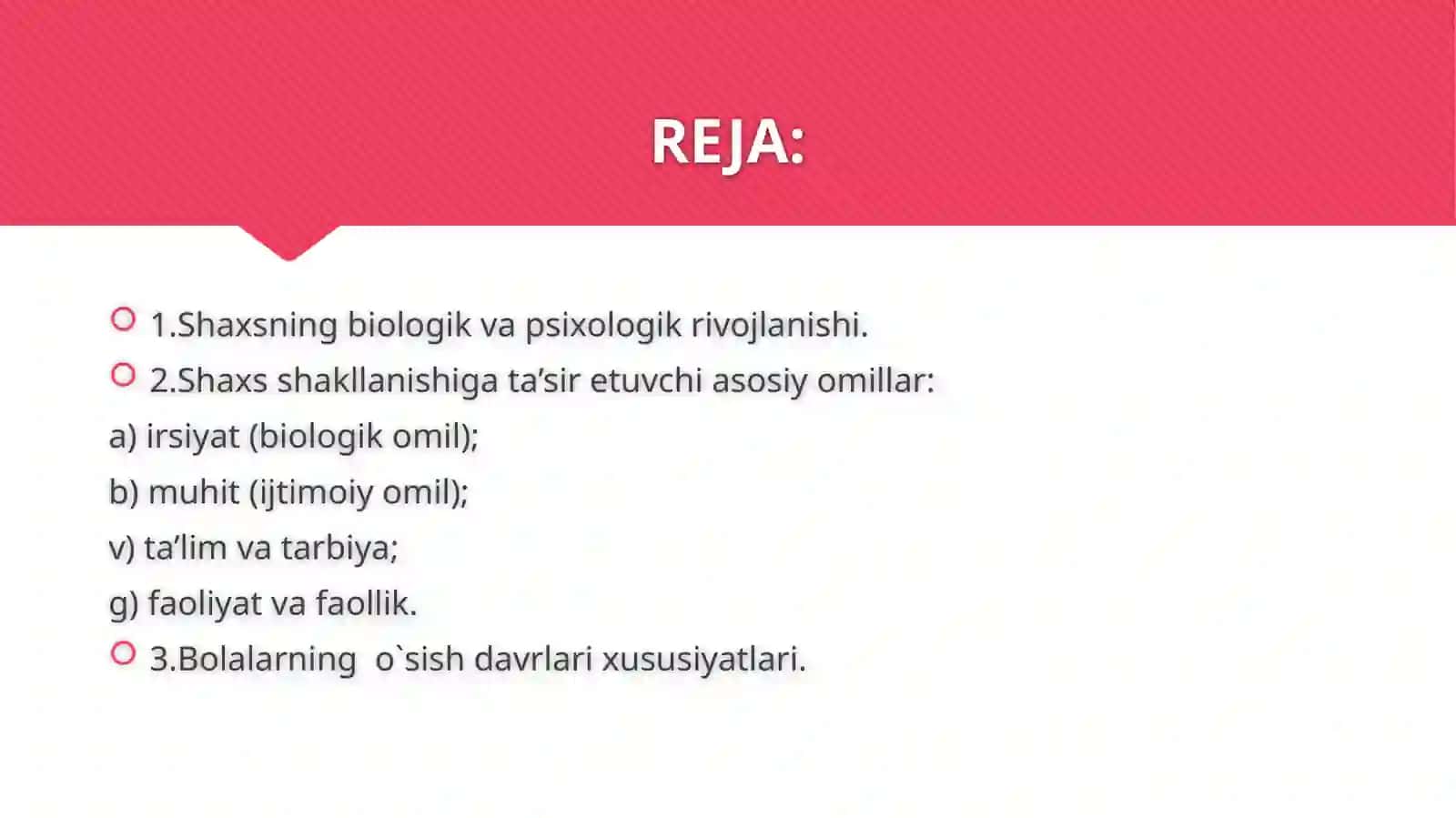 Shaxsiy ijtimoiy tarbiyasining o'ziga xosliklari 2