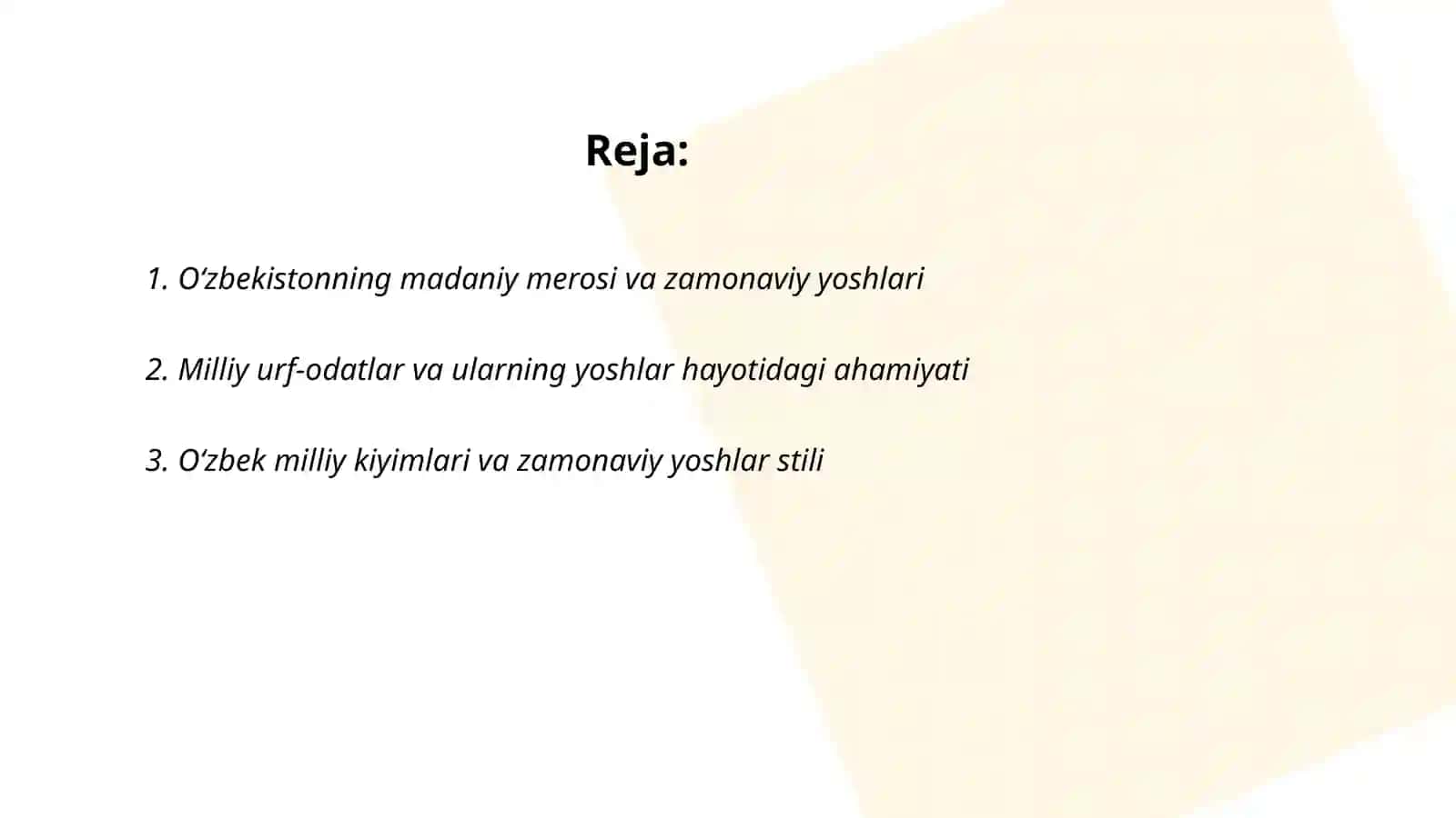 Oʻzbekistonning madaniy merosi va zamonaviy yoshlari 2