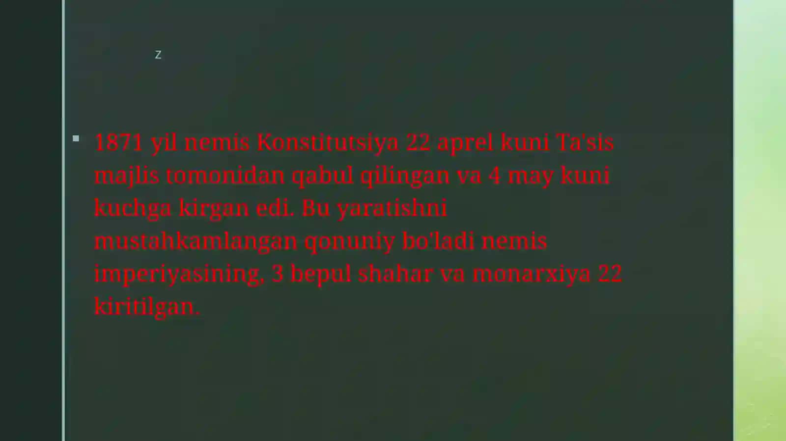 Germaniya imperiyasi konstitutsiyasi 2